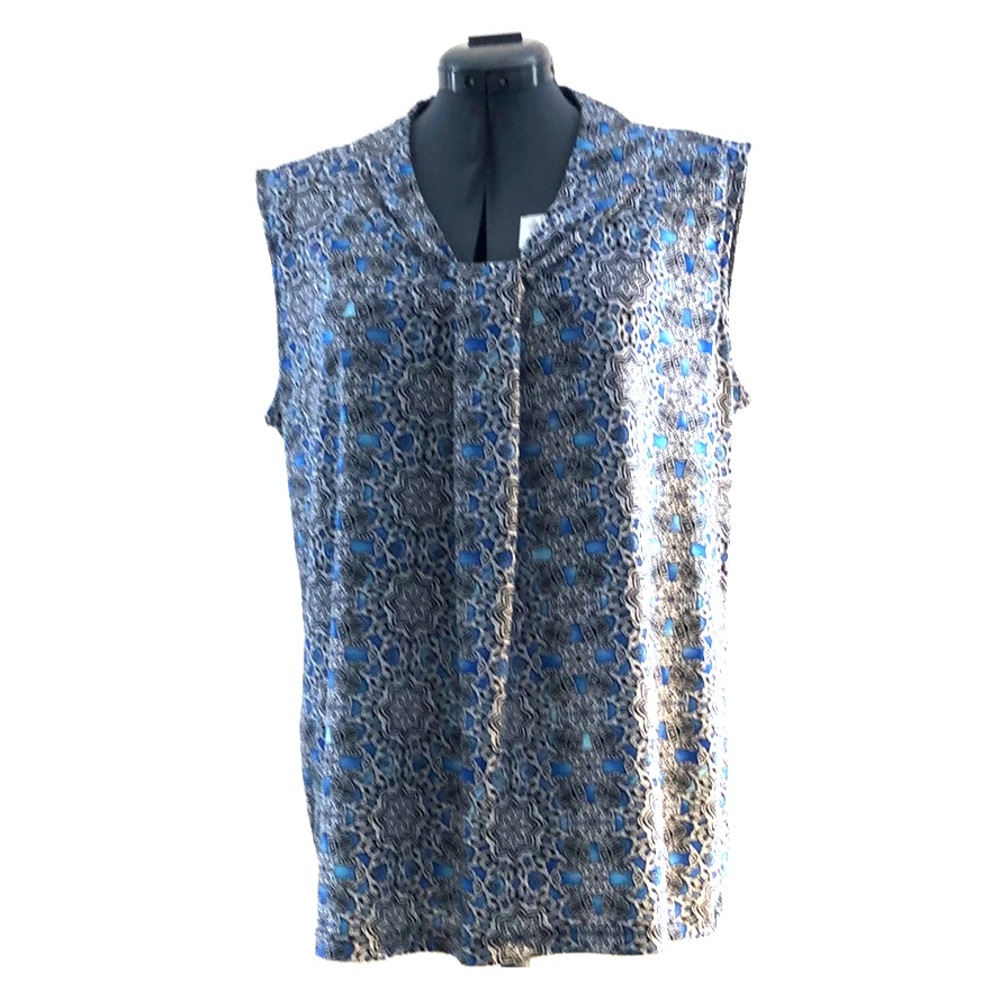 Dana Buchman knot-front sleeveless top.